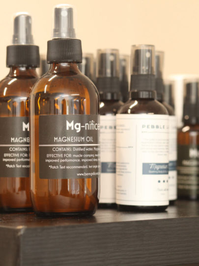 Bottles of magnesium available at Osteopic